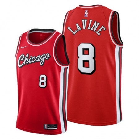 Maillot Basket Chicago Bulls Zach LaVine 8 Nike 2021-22 City Edition Throwback Swingman - Homme